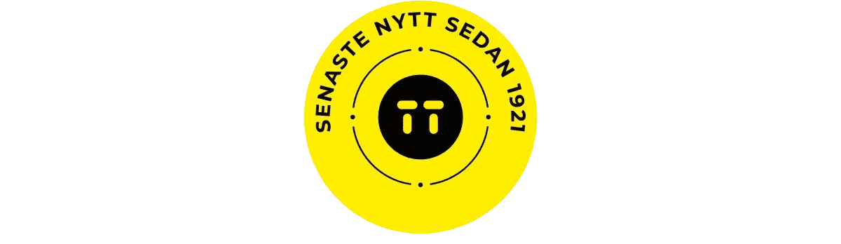 Logotypen består av TT-symbolen och ordet Nyhetsbyrån.