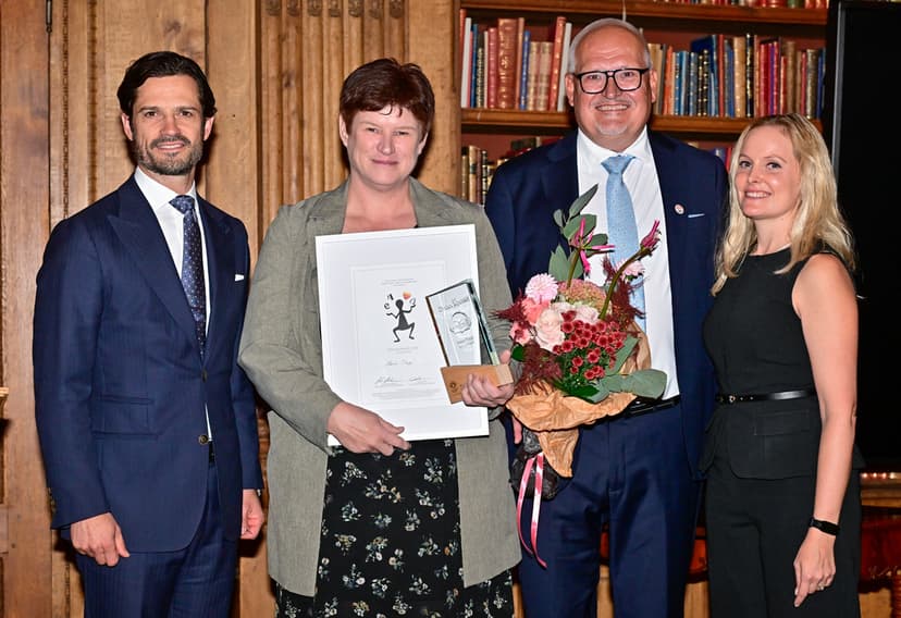 Prins Carl Philip delar ut Dyslexipriset