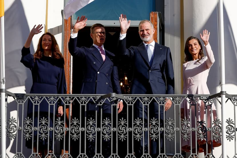 Spaniens kungapar på statsbesök i Finland