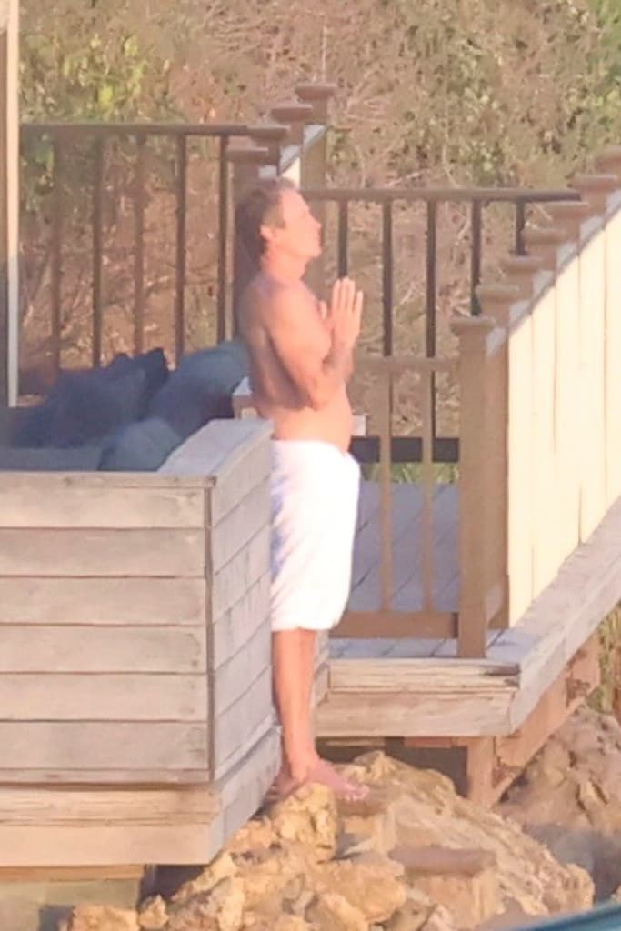 Rande Gerber och Cindy Crawford i sitt strandhus i Malibu