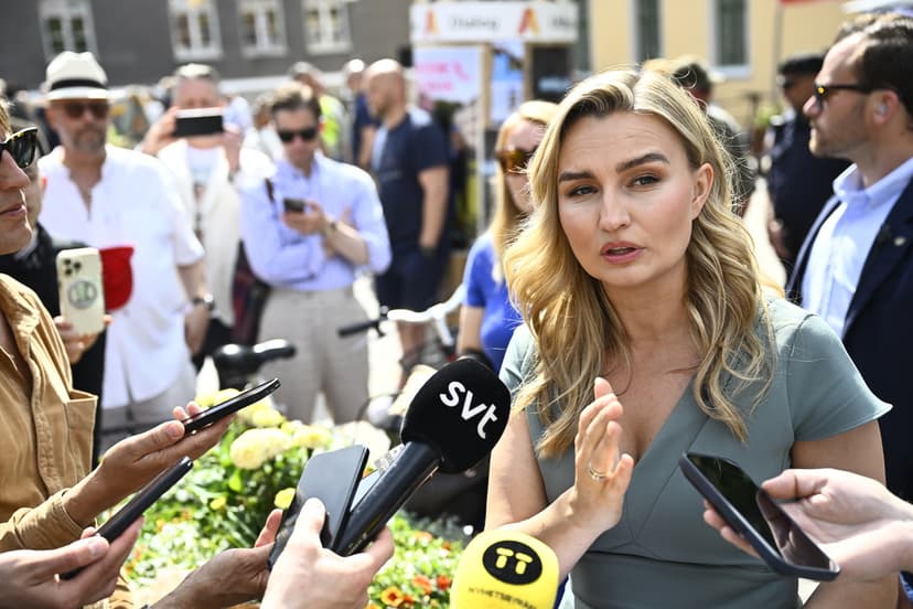 Pressträff med Ebba Busch under Almedalsveckan