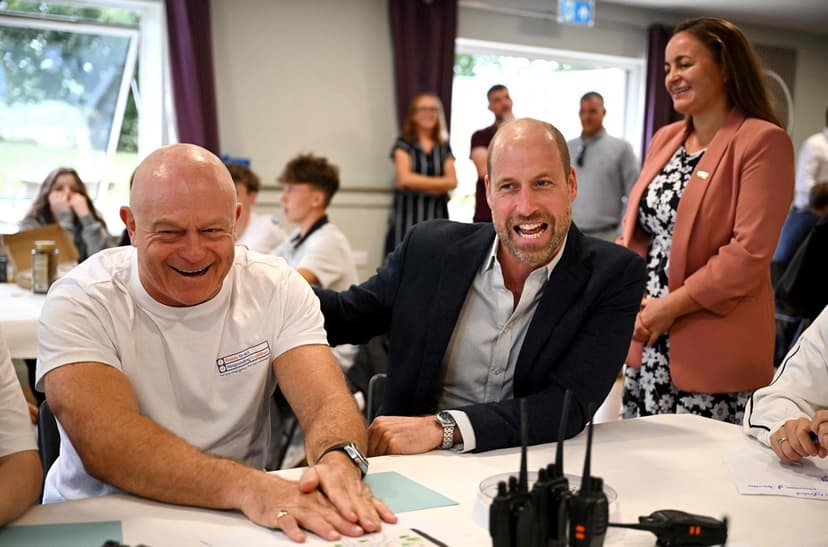 Prins William, Ross Kemp och National Emergencies Trust i möte om beredskap