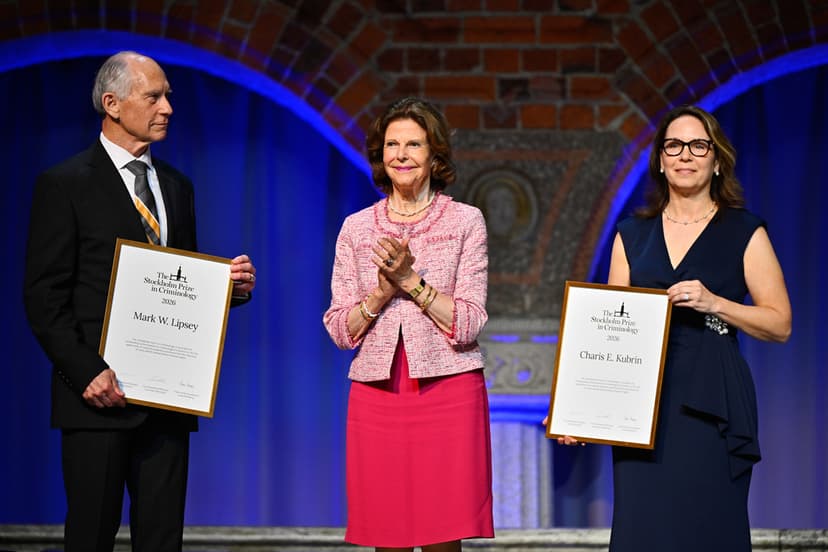 Queen Silvia presents the Stockholm Prize in Criminology