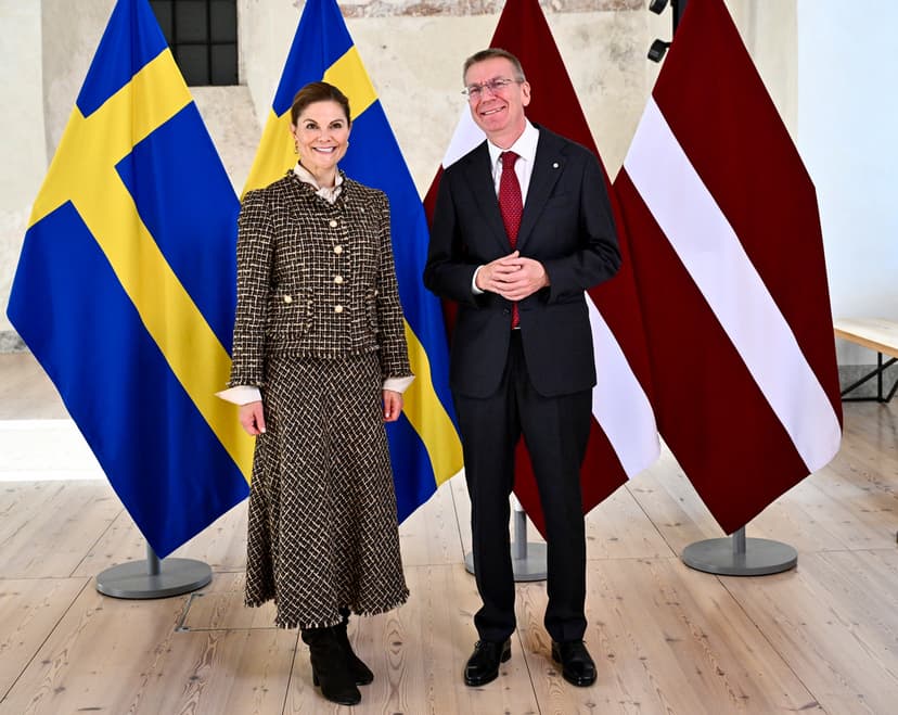 Kronprinsessan Victoria besöker Lettland