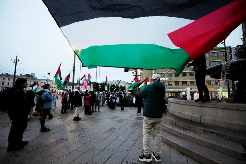 Palestinademonstration i Göteborg