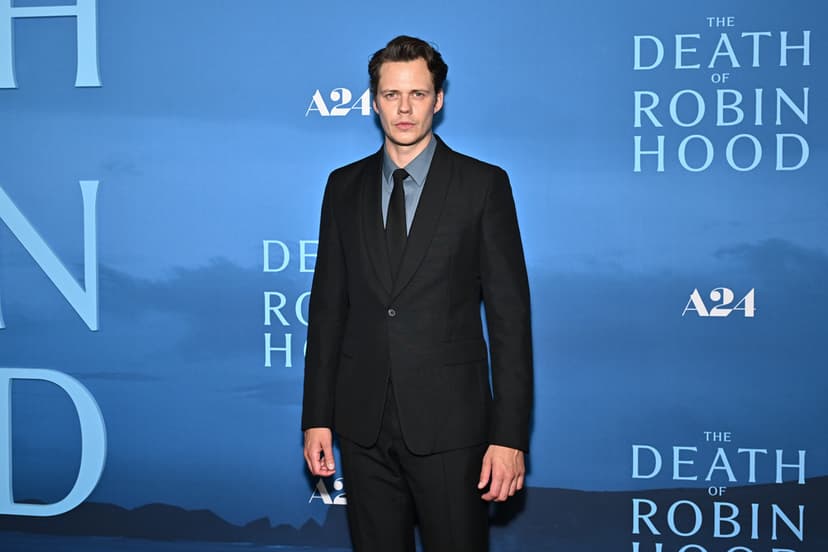 Bill Skarsgård på världspremiären av "The Death of Robin Hood"