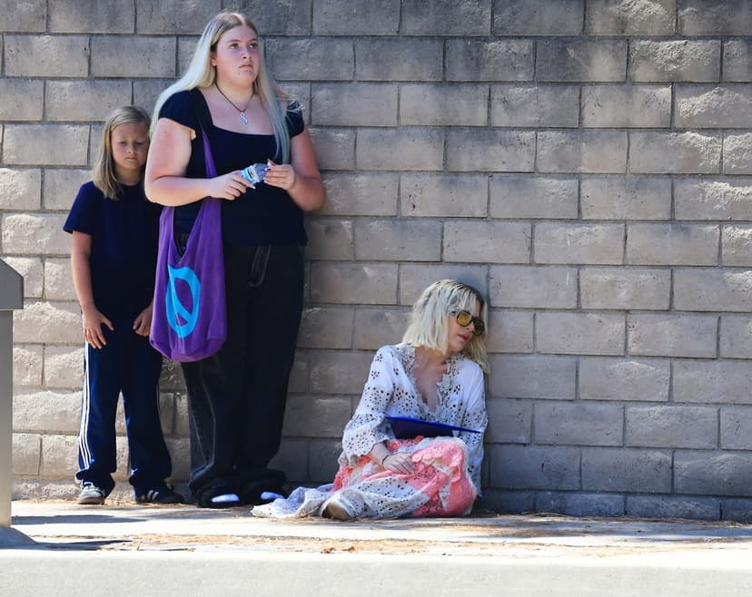 Tori Spelling överhettad efter dottern Stellas examen