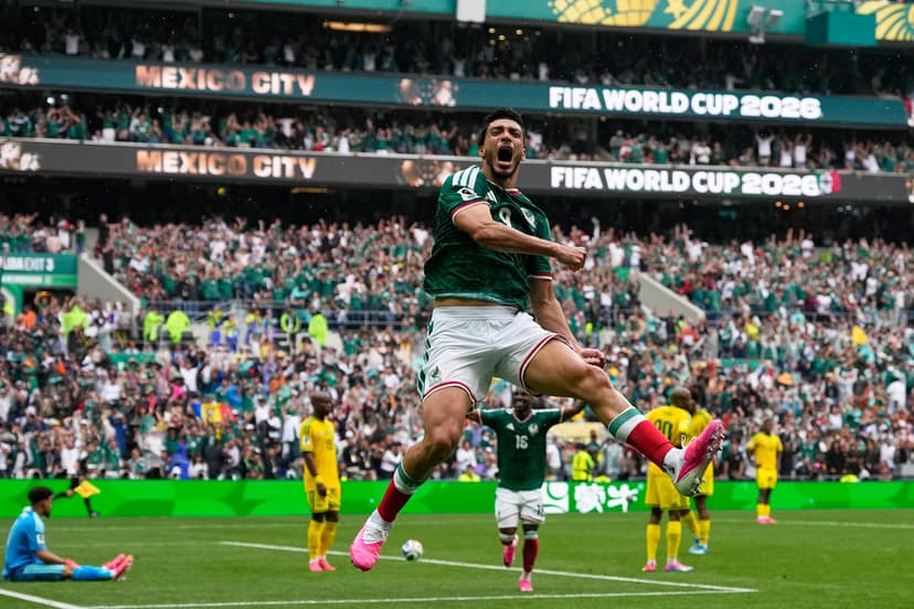 Första matchen: Mexico-Sydafrika