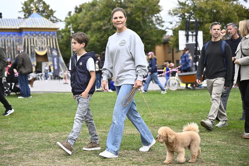 Crown Princess and Prince Oscar at Pep Day