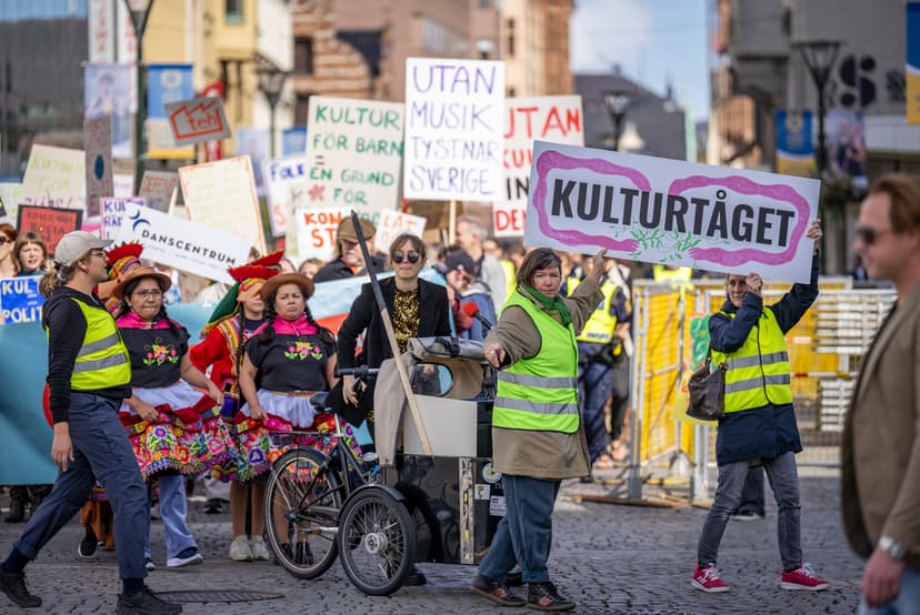 Kulturtåget går genom Malmö - vill lyfta kulturen som valfråga