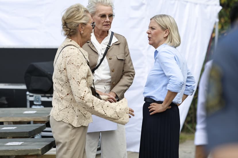 Efva och Eva gästar Magdalena Anderssons sommartal