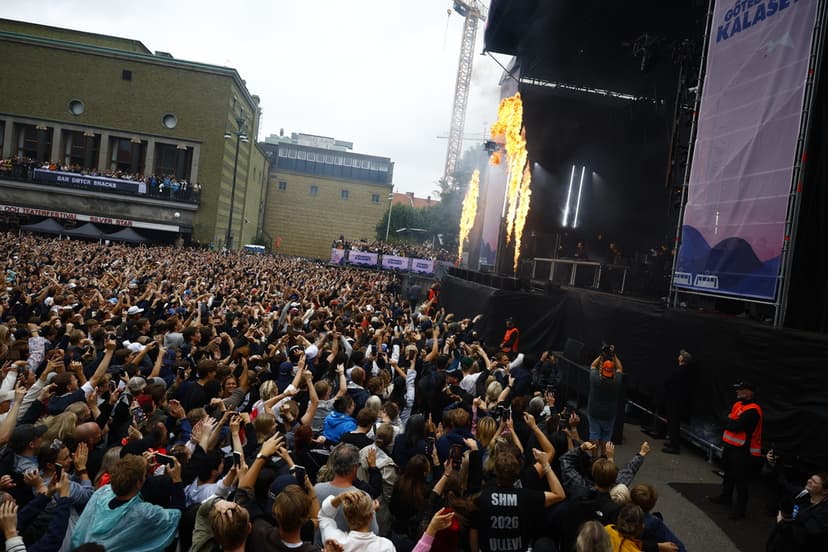 Swedish House Mafia uppträder under Göteborgskalaset