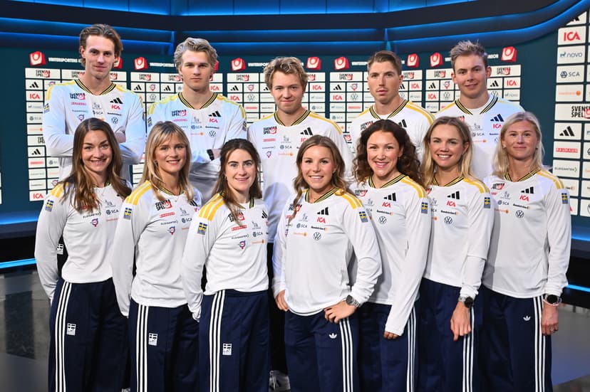 Svenska skidförbundets mediadag med längdlandslaget