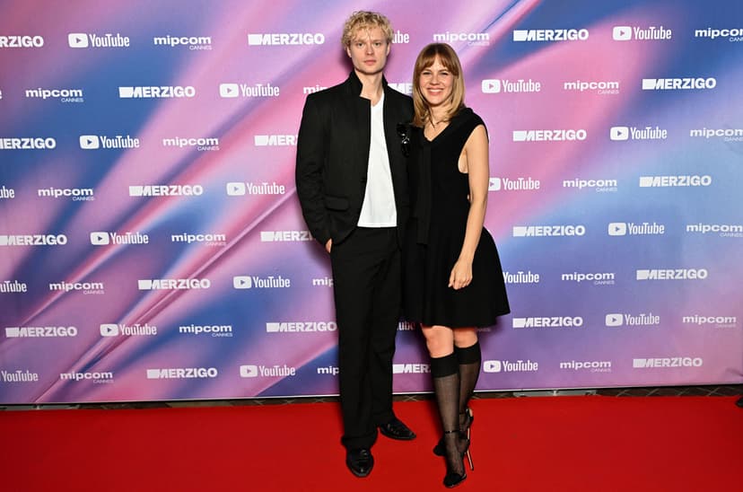 Edvin Endre och Alicia von Rittberg på invigningen av MIPCOM 2026 i Monaco