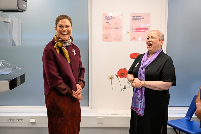 Kronprinsessan Victoria besöker SÖS mammografi