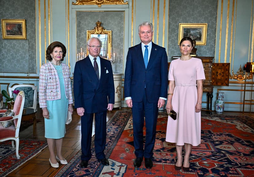 Royal family host a lunch for Lithuanian President