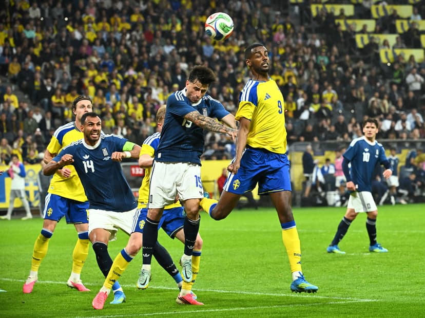 Träningslandskamp Sverige-Grekland