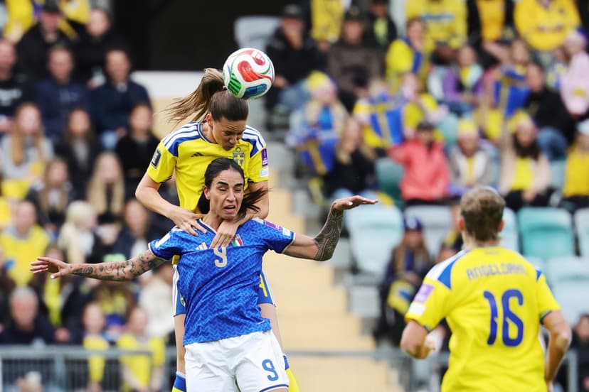 Damlandslagets VM-kval: Sverige-Italien