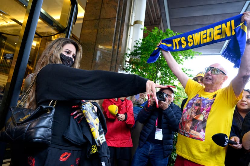 Felicia träffar fans innan kvällens final