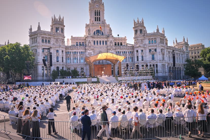 Påvens jättemässa i Madrid