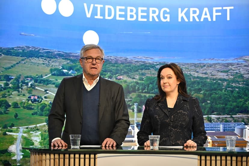 Videberg Kraft håller pressträff om kärnkraft