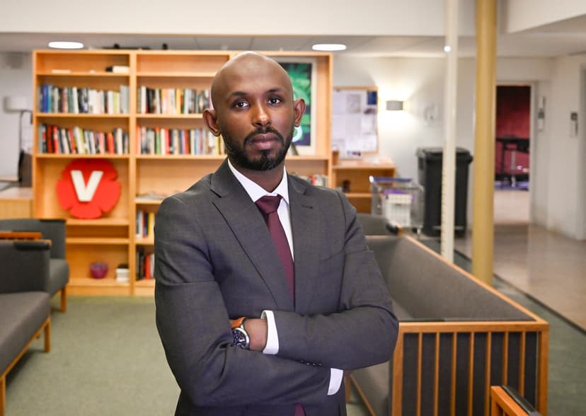Mohamed Abdukardir Ali som personkryssats till riksdagen för Vänsterpartiet