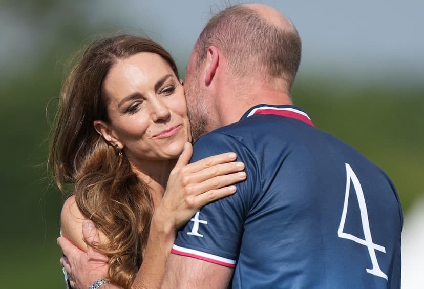 Will och Kate med vänner på polomatch