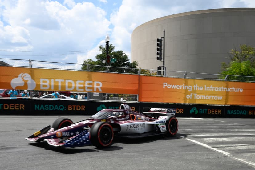 Felix Rosenqvist i Indycar i Washington