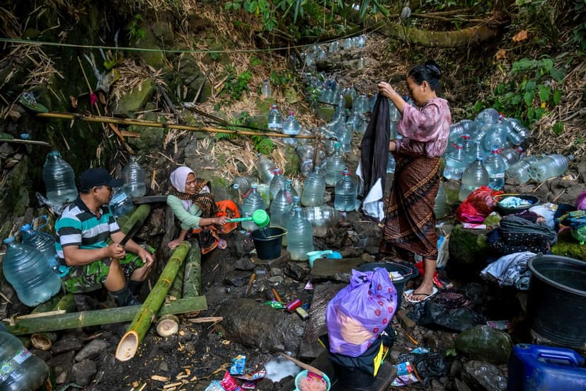 Vattenbrist i Indonesien