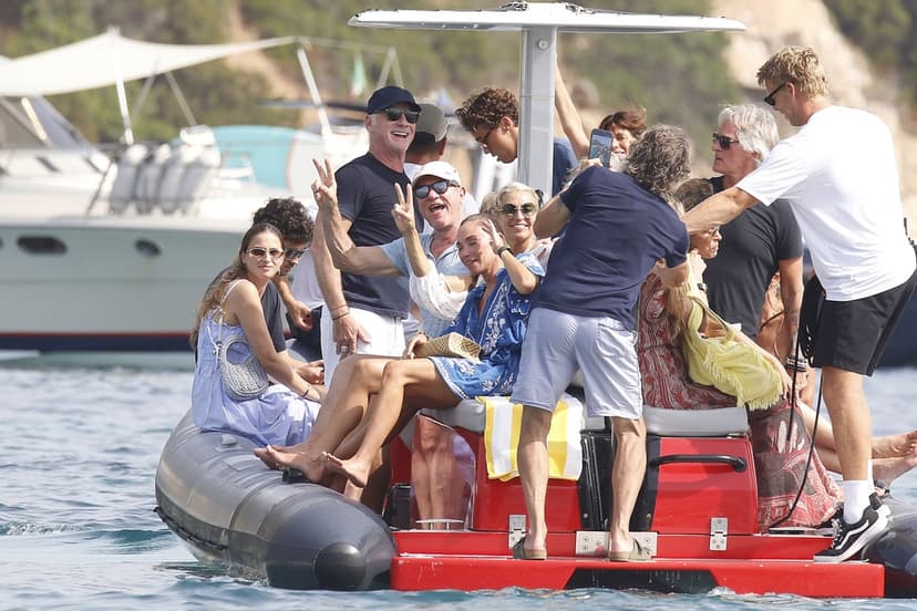 Simon Le Bon på semester med familjen