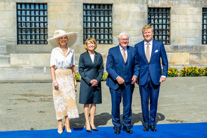 Nederländernas kungapar tar emot Tysklands förbundspresident