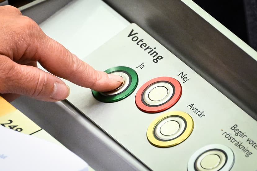 Omröstning riksdagen
