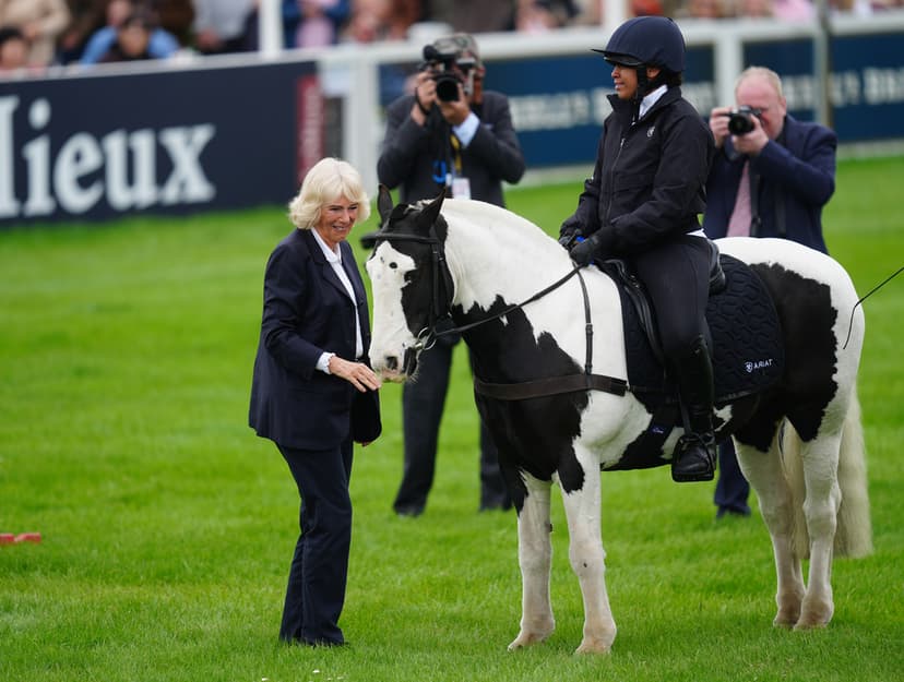 Drottning Camilla på Badminton horse trials