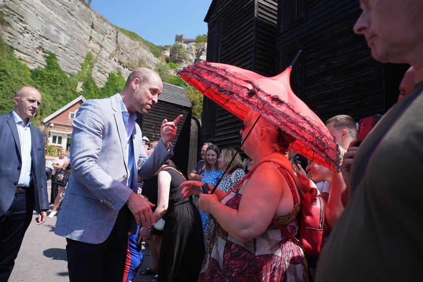 Prins William på besök i Hastings