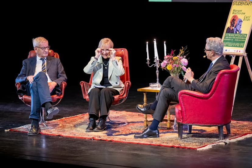 Carl Bildt och Margot Wallström gästar studentafton im Lund
