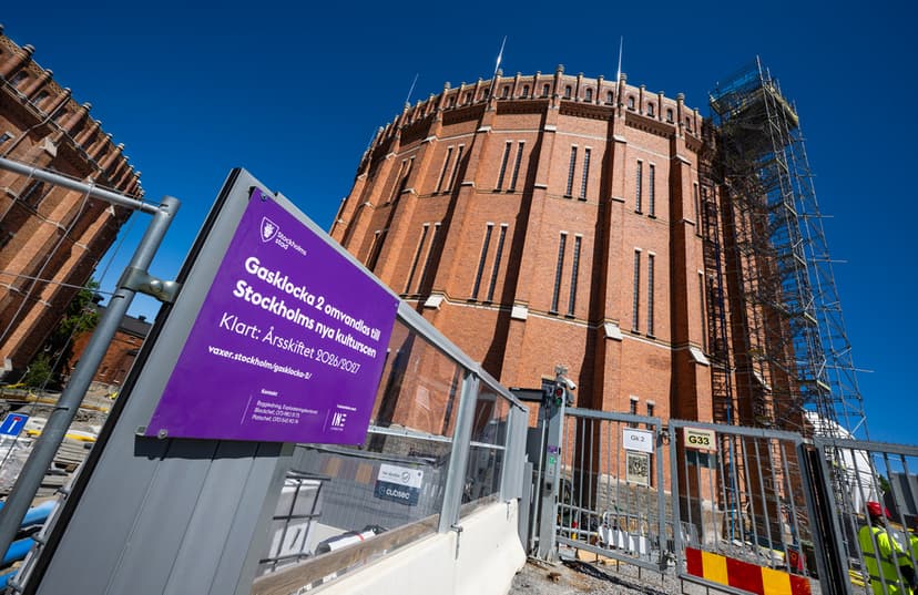Här förvandlas gasklockan till ny operalokal