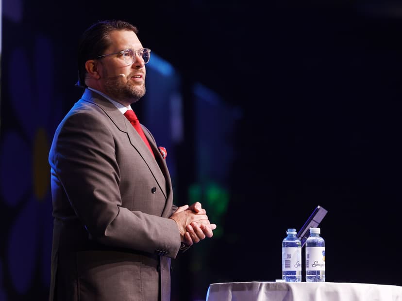 SverigeSverigedemokraternas partiledare Jimmie Åkesson talar under valkickoff
