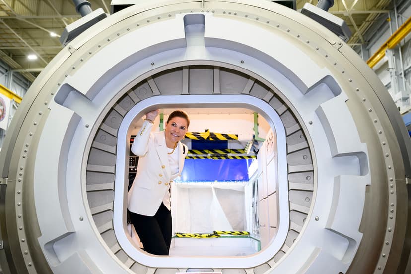 Crown Princess Victoria visits Nasa