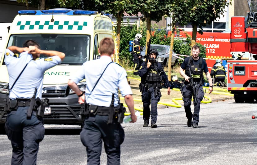 En död i skottlossning i Ålborg – polis träffad