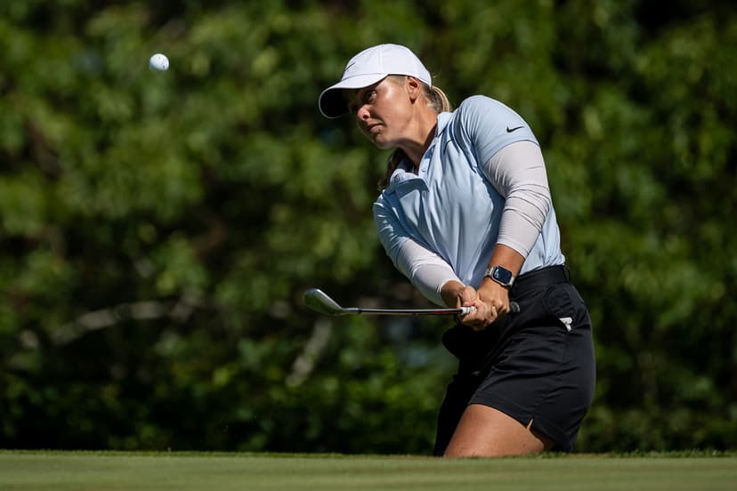 Maja Stark spelar golfmajorn Evian Championship (betalbilder)