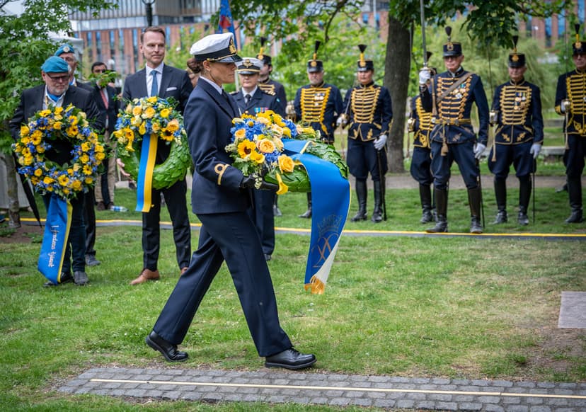 Crown Princess at Veterans Day in Malmö