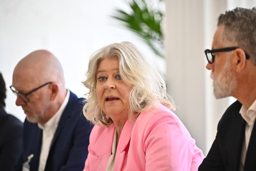 Socialtjänstministern håller pressbriefing om HVB