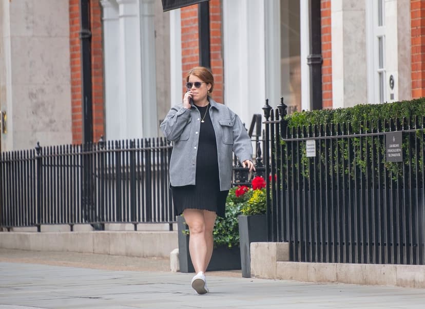 Gravida prinsessan Eugenie i London