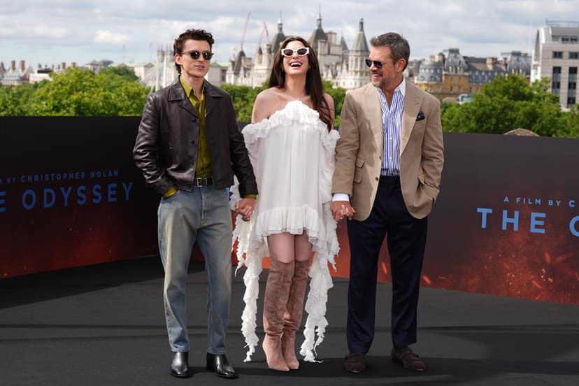 Tom Holland, Anne Hathaway och Matt Damon lanserar filmen The Odyssey
