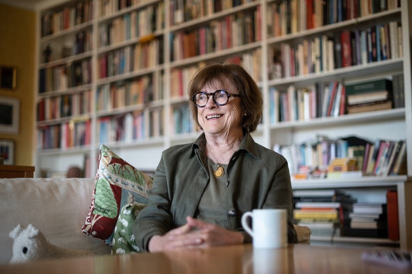 Cecilia Hagen i sitt hem på Djurgården
