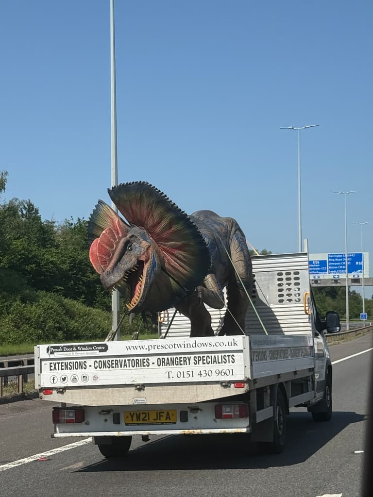 Dinosaurie på väg