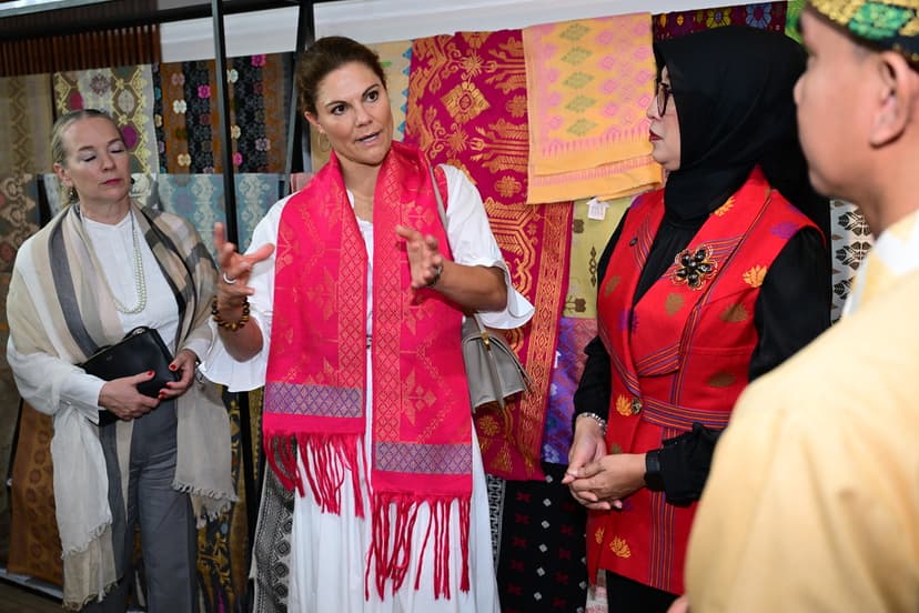 Kronprinsessan Victoria besöker Lombok, Indonesien