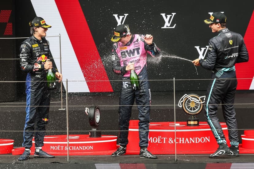 F2: Dino Beganovic på pallen i Monaco