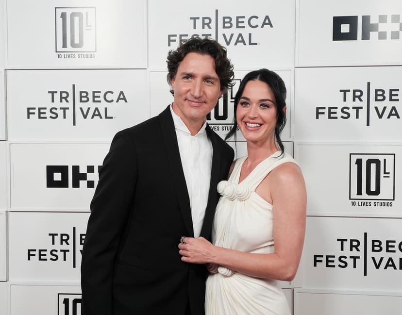 Justin Trudeau och Katy Perry på Tribeca