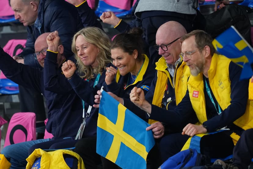 Crown Princess Victoria at the Paralympics in Val Di Fiemme
